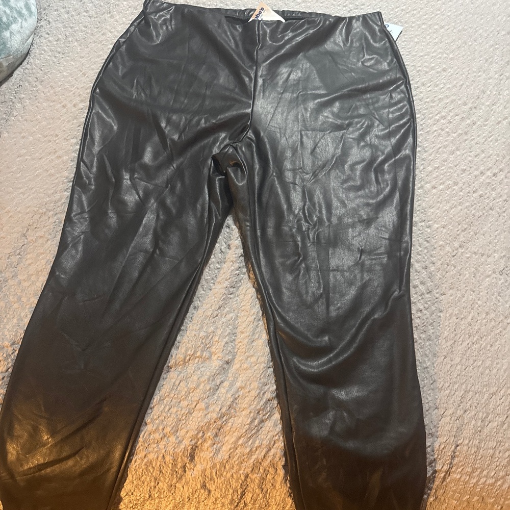 Express Faux leather black leggings